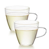 CAPACITEA Clear Glass Cup with Handle, Heat Resistant, Dishwasher Safe, Espresso 150ml, 1 Pair
