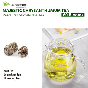 60 Bloom Caffeine Free Chinese Chamomile Sleep Tea, Calming Tea for Anxiety